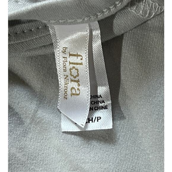 FLORA NIKROOZ WOMENS SMALL LIGHTWEIGHT LONG SLEEVE PAJAMA TOP ONLY GREY - Picture 3 of 12